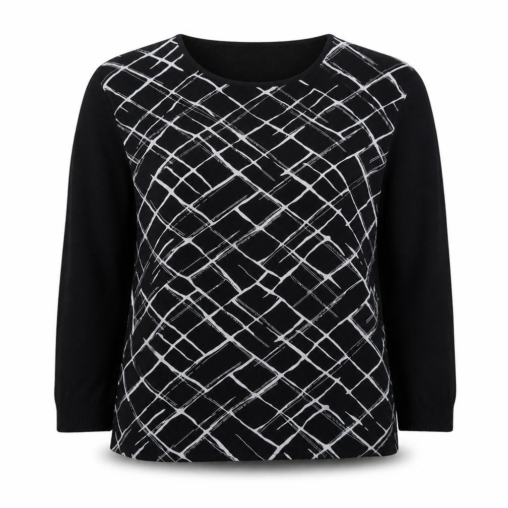 Front view of J By Jasper Conran Women's Black Pullover, size 8