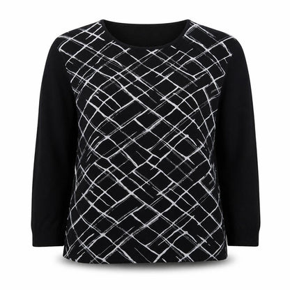 Front view of J By Jasper Conran Women's Black Pullover, size 8