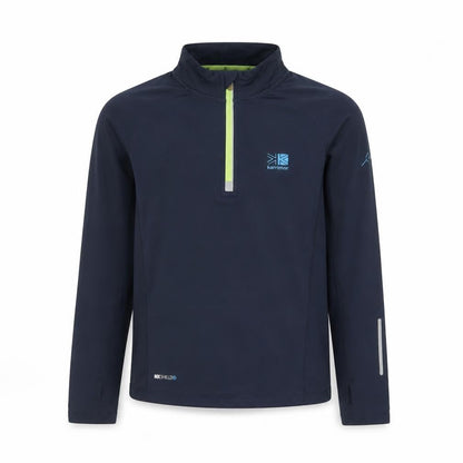 Front view of Karrimor unisex kids black full zip sweatshirt 9-10 yrs