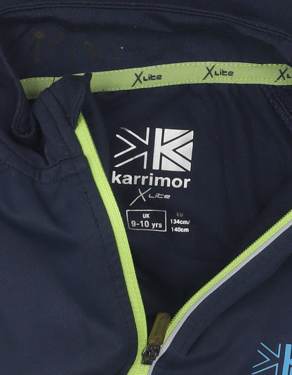 Karrimor Unisex Kids Black Full Zip Sweatshirt 9-10 Yrs