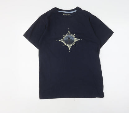 Mountain Warehouse Men's Blue Graphic T-Shirt Size S