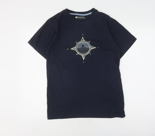 Mountain Warehouse Men's Blue Graphic T-Shirt Size S