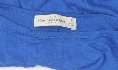 Abercrombie & Fitch Women's Blue Cropped Blouse, Size S