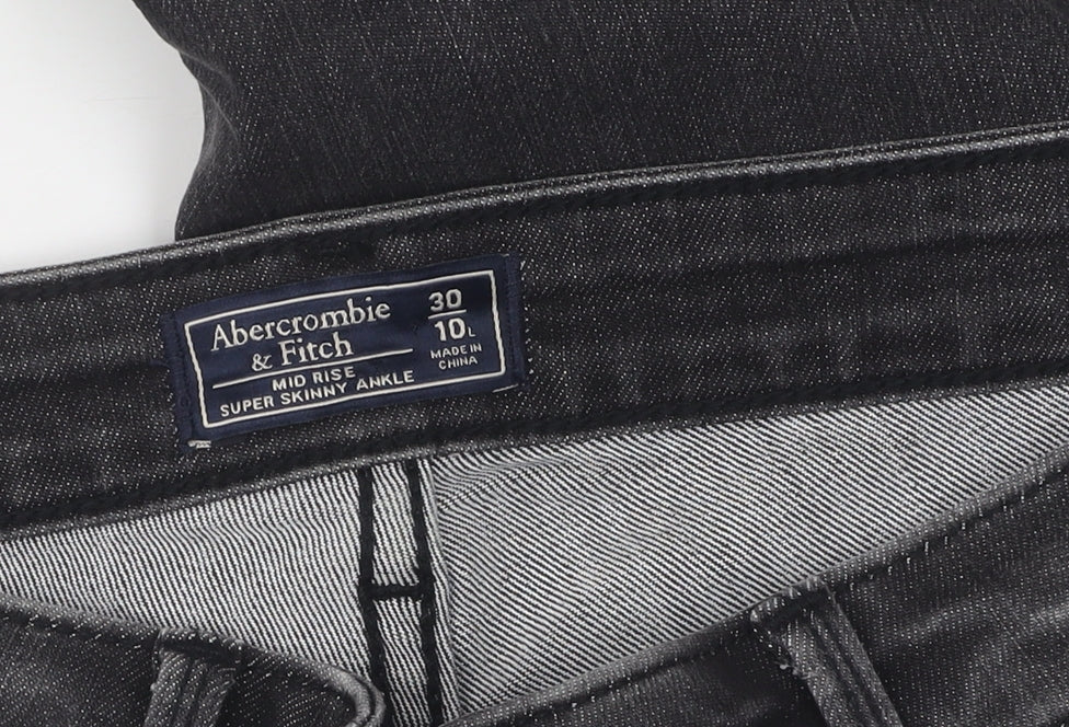 Abercrombie & Fitch Men’s Grey Skinny Ankle Jeans