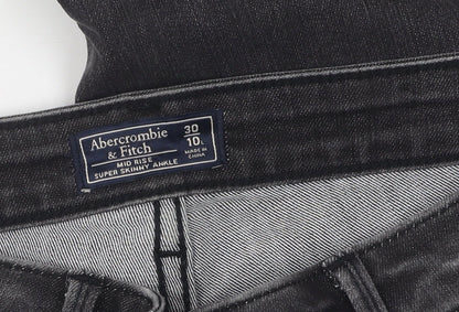 Abercrombie & Fitch Men’s Grey Skinny Ankle Jeans