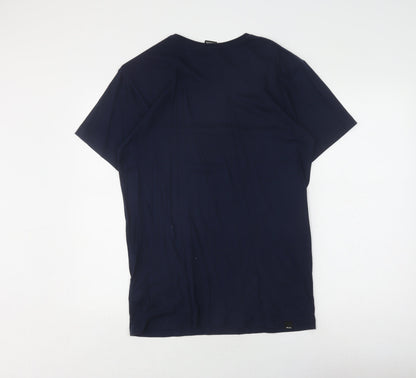 Mens UK Size S Bench Blue  T-Shirt