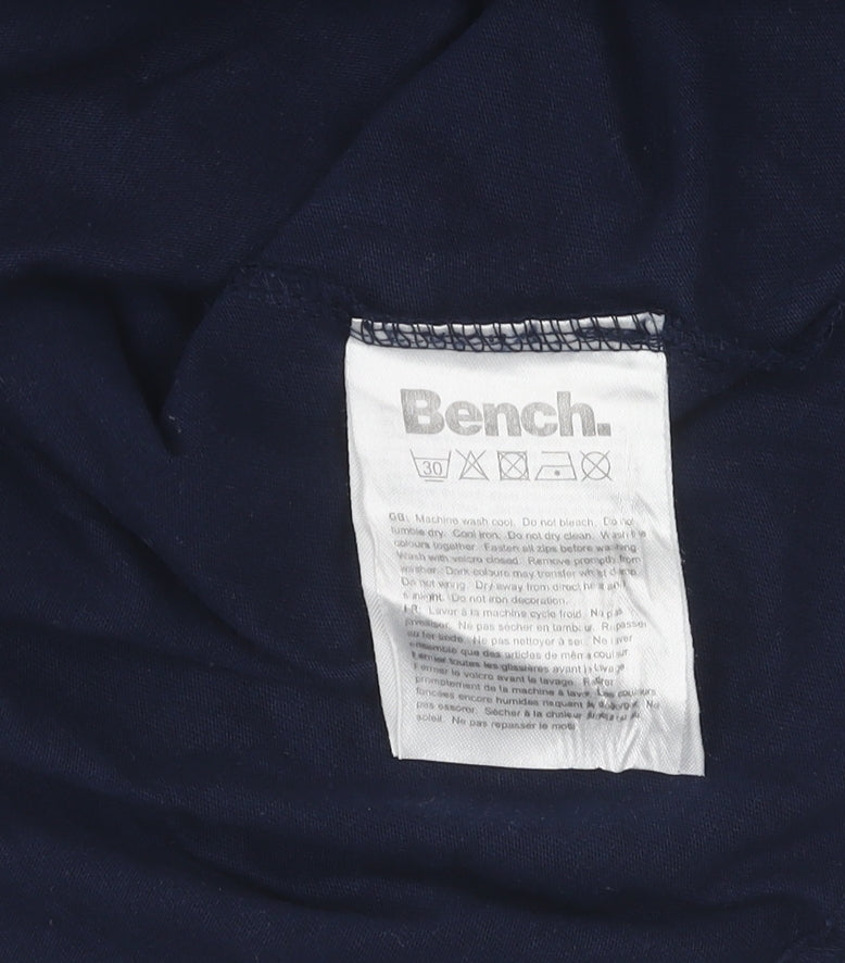 Mens UK Size S Bench Blue  T-Shirt
