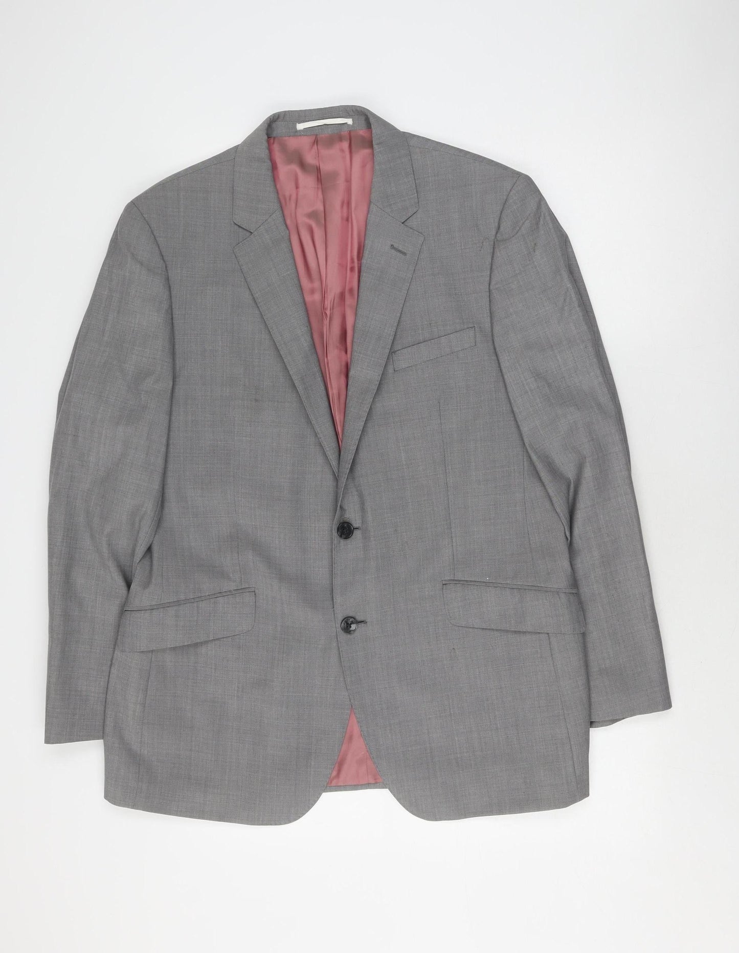 Mens UK Size 42 T.M.Lewin Regular Grey Suit Jacket