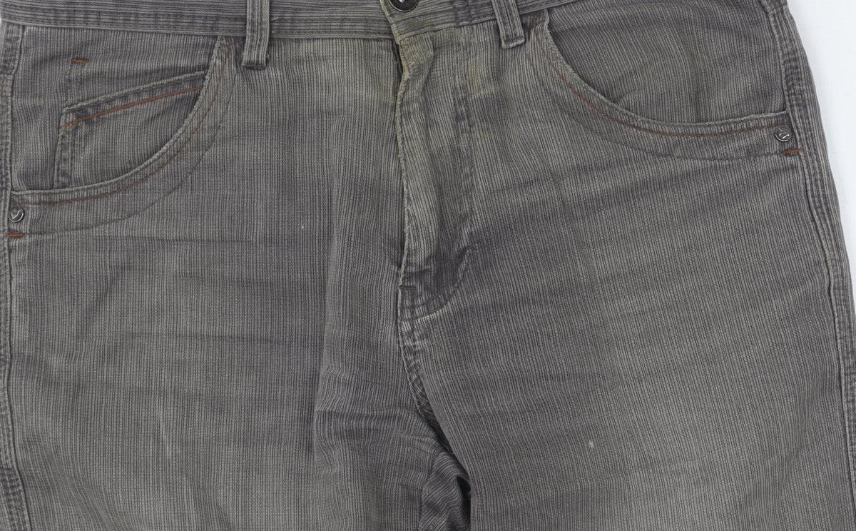 Brand and care label for Mantaray Women's Grey Straight Jeans, size 30, Regular