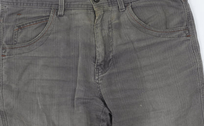 Brand and care label for Mantaray Women's Grey Straight Jeans, size 30, Regular