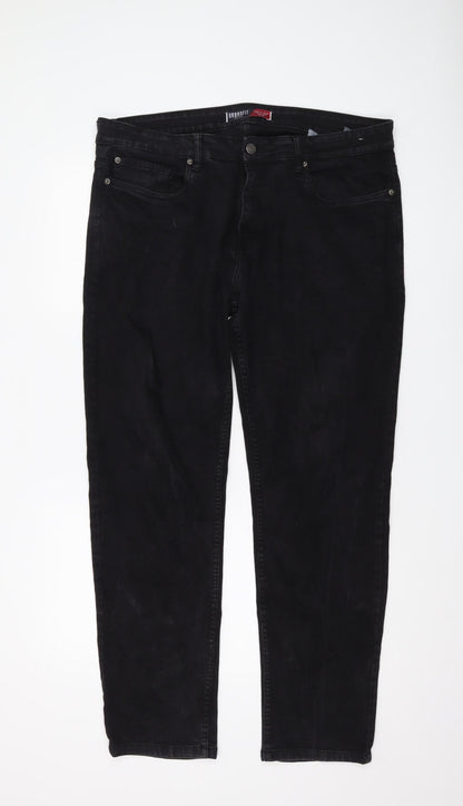 Urbanfit Men's Black Slim Stretch Jeans 38R