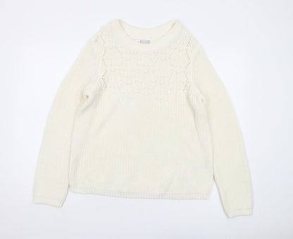 Bodyflirt Women's White Pullover Jumper M 12-14