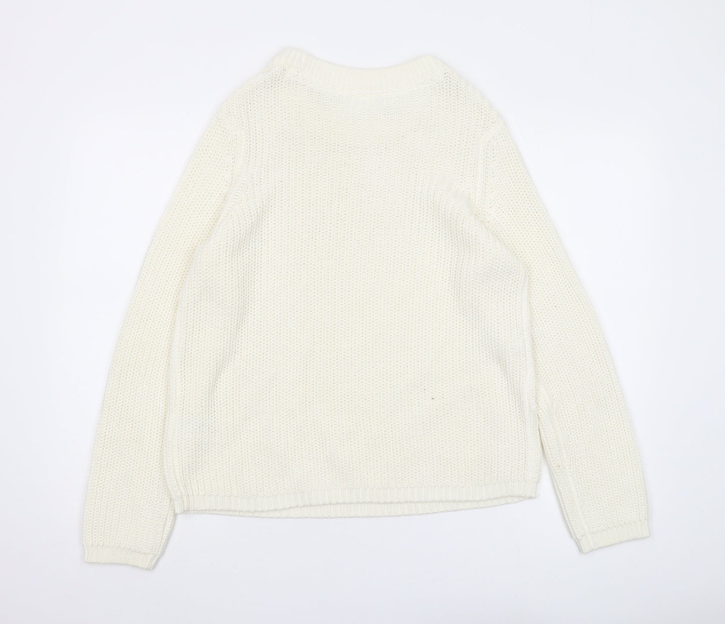 Bodyflirt Women's White Pullover Jumper M 12-14