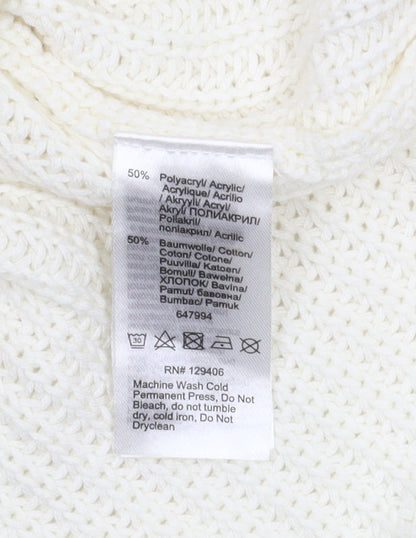 Bodyflirt Women's White Pullover Jumper M 12-14
