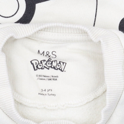 Marks and Spencer Boys Beige Pokemon Sweatshirt 3-4 Years