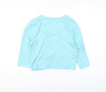 Womens UK Size 10 John Lewis Blue Cardigan Jumper