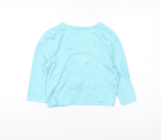 Womens UK Size 10 John Lewis Blue Cardigan Jumper