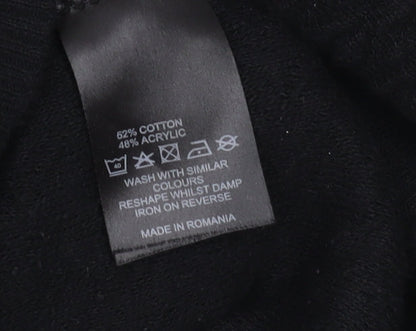 Frederik Anderson Copenhagen Men's Black Full Zip Jumper, L