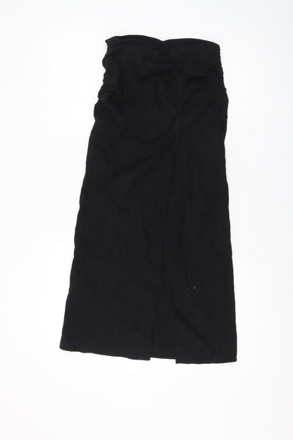 Zara Women's Black XS Midi Pencil Skirt