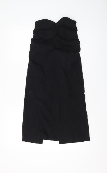 Zara Women's Black XS Midi Pencil Skirt