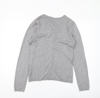 Womens UK Size M ICHI Grey Cardigan Jumper