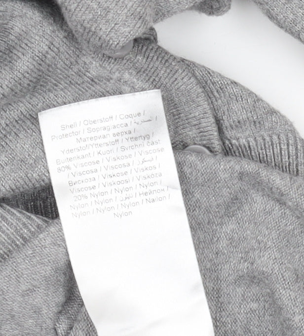 Womens UK Size M ICHI Grey Cardigan Jumper