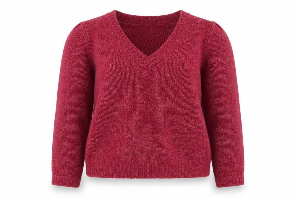 Womens UK Size S Grace & Mila Red Pullover Jumper