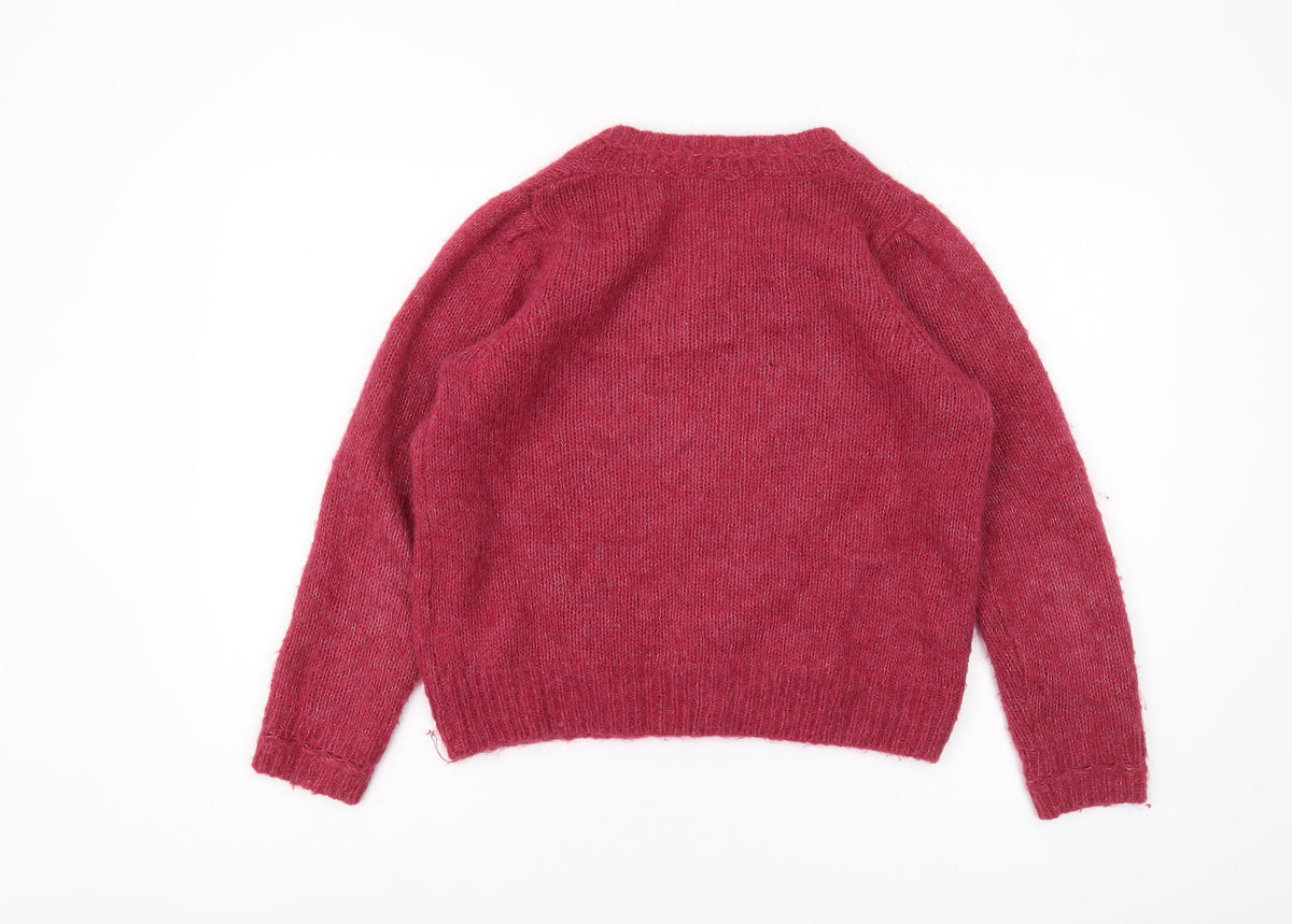 Womens UK Size S Grace & Mila Red Pullover Jumper