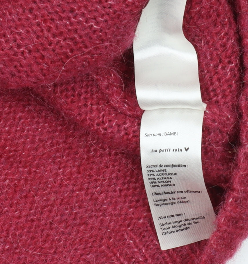 Womens UK Size S Grace & Mila Red Pullover Jumper
