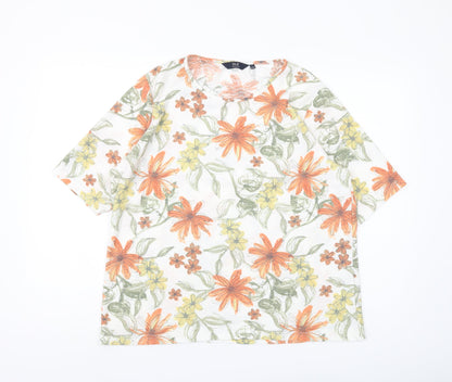 ISLE Women’s Multicoloured Floral T-Shirt L Casual