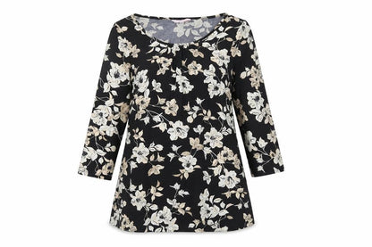 Womens UK Size 10 Julipa Black Tunic Blouse