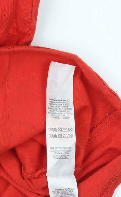 Netflix Stranger Things Men's Red Graphic T-Shirt - Medium