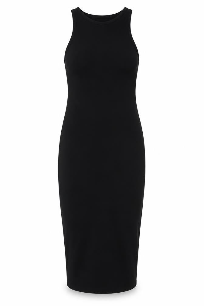 MNG Women's Black Bodycon Midi Dress, Size S