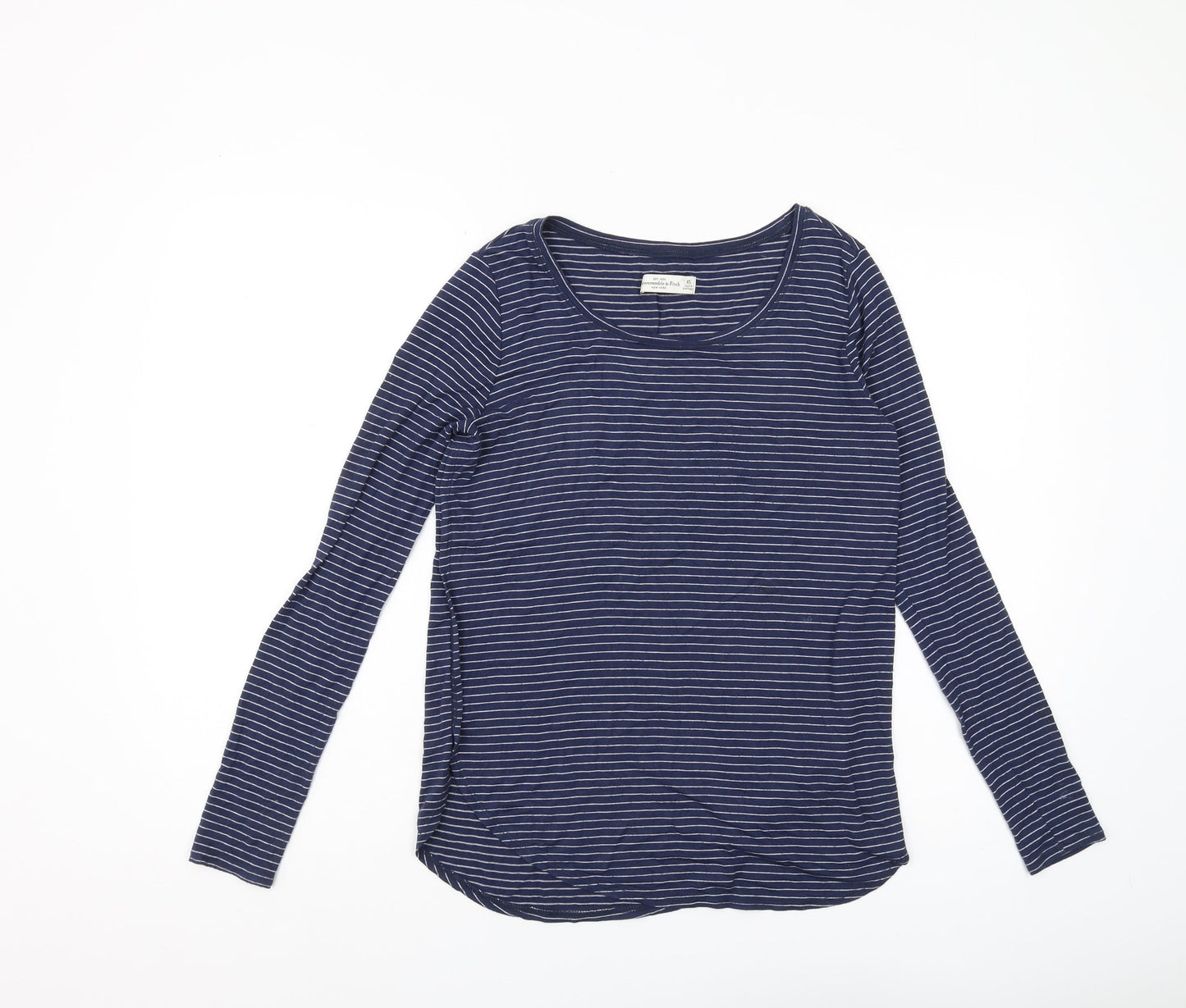 Abercrombie & Fitch Blue Striped Women’s T-Shirt XS