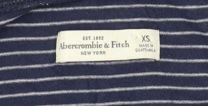 Abercrombie & Fitch Blue Striped Women’s T-Shirt XS