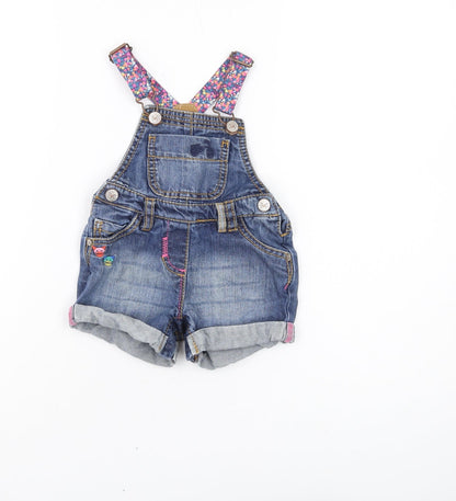 Next Unisex Baby Blue Denim Shorts 6-9 Months - Stylish & Comfy