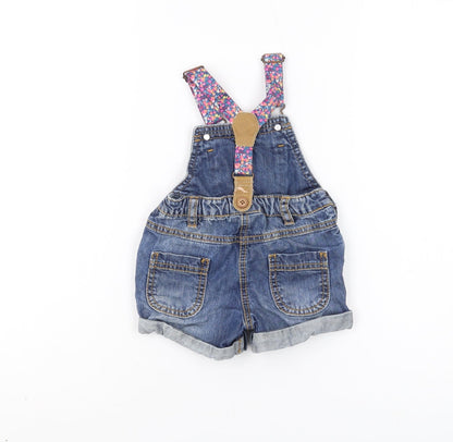 Next Unisex Baby Blue Denim Shorts 6-9 Months - Stylish & Comfy
