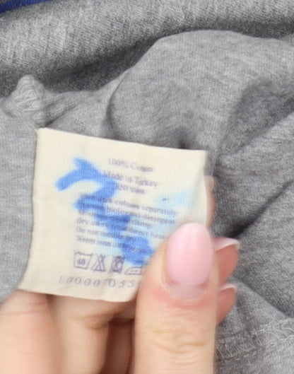 Jack Wills Men's Grey S Logo T-Shirt, Cotton, Casual