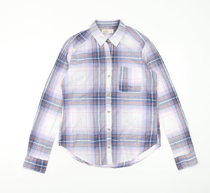 Womens UK Size XS Hollister Multicoloured Basic Button-Up