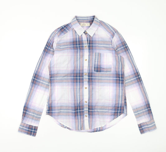 Womens UK Size XS Hollister Multicoloured Basic Button-Up
