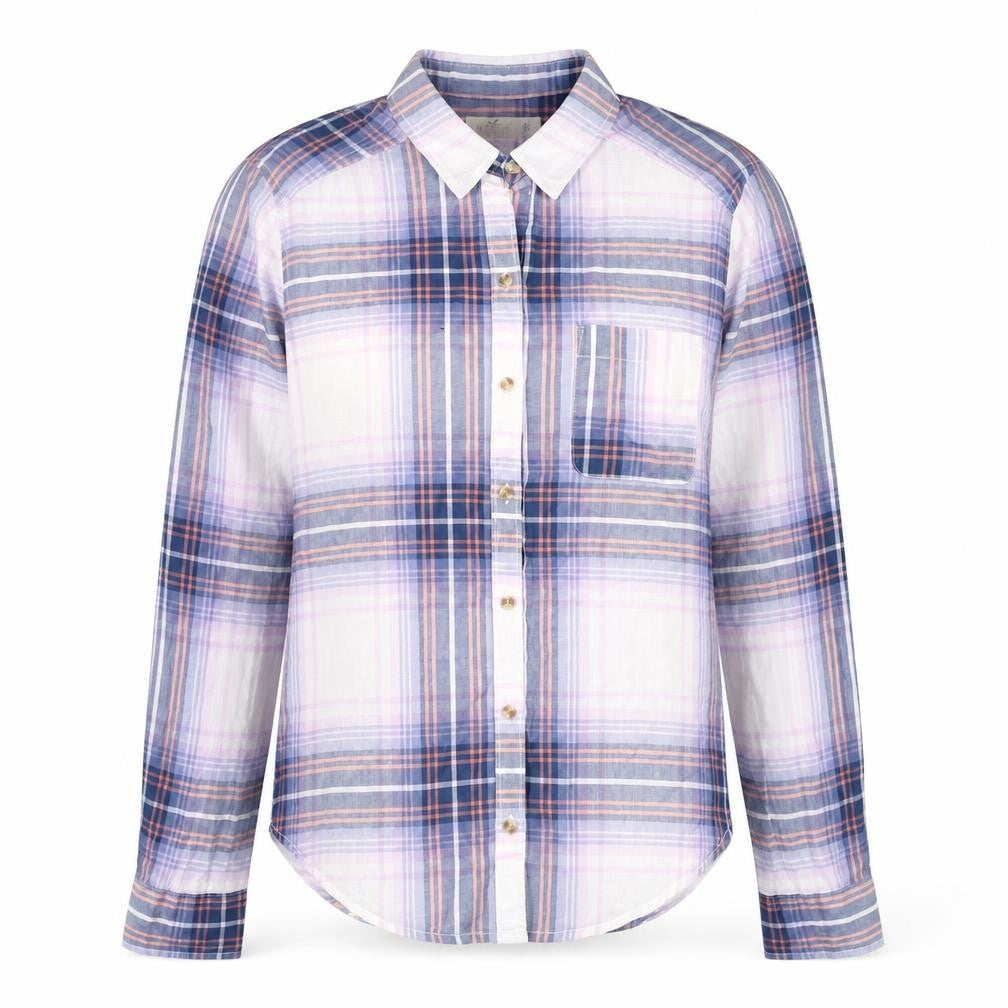 Womens UK Size XS Hollister Multicoloured Basic Button-Up