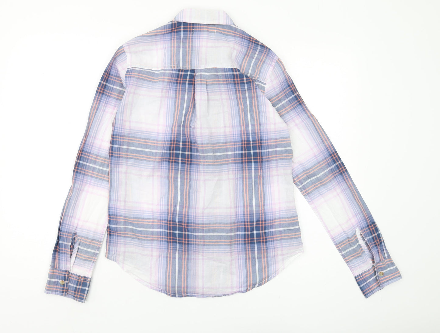 Womens UK Size XS Hollister Multicoloured Basic Button-Up