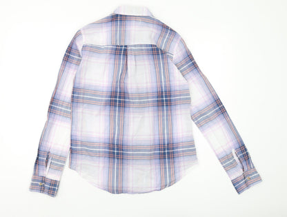 Womens UK Size XS Hollister Multicoloured Basic Button-Up