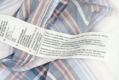 Womens UK Size XS Hollister Multicoloured Basic Button-Up