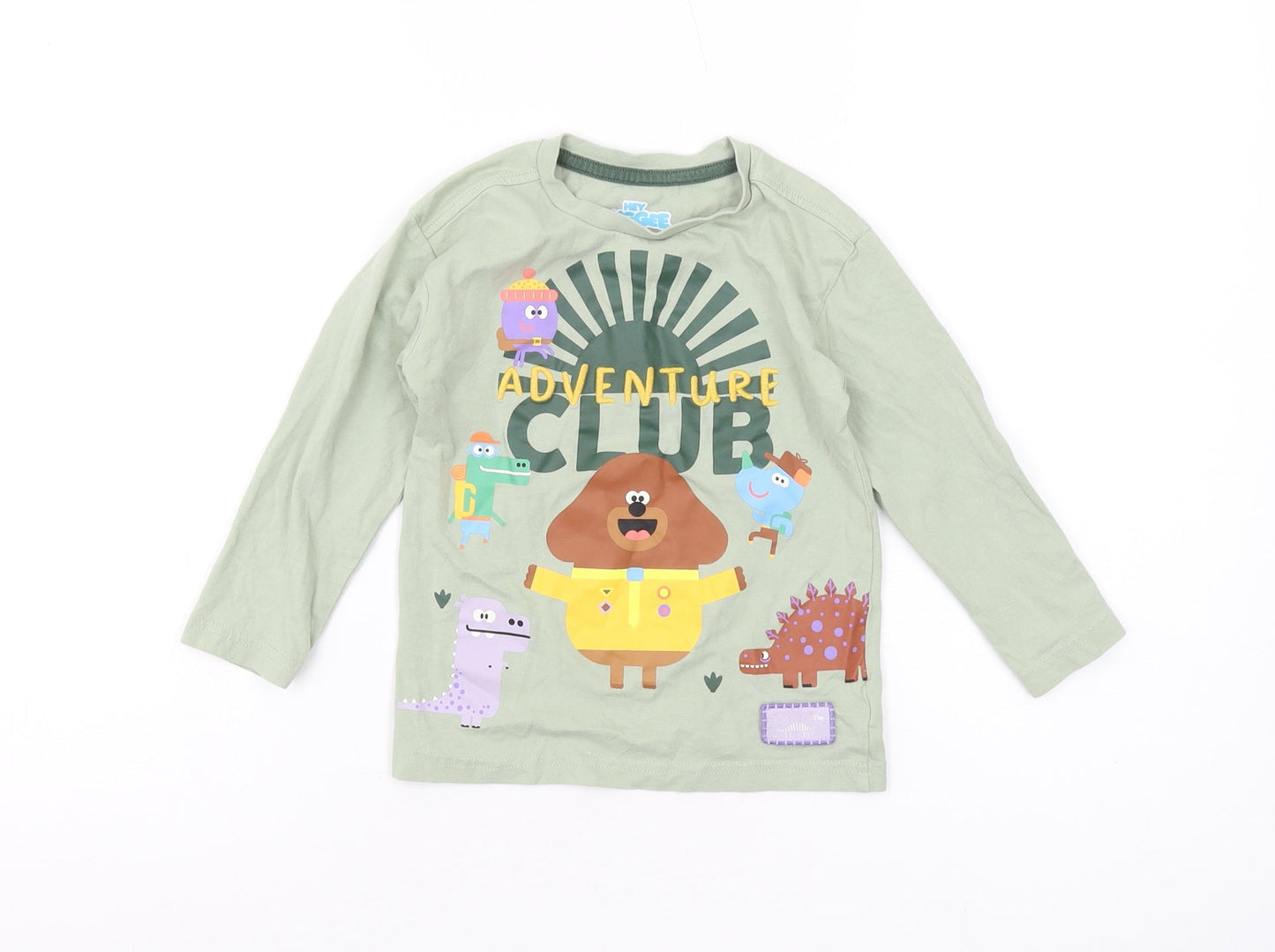 Hey Duggee Boys Long Sleeve Green T-Shirt - Size S