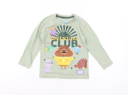 Hey Duggee Boys Long Sleeve Green T-Shirt - Size S