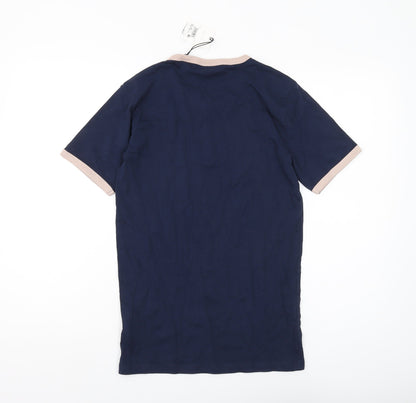 Next Men's XS Blue Crew Neck T-Shirt
