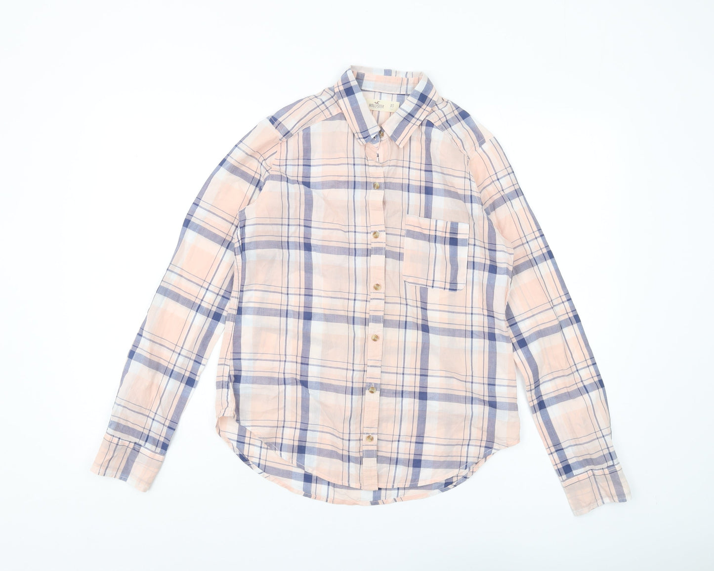 Womens UK Size XS Hollister Multicoloured Classic Button-Up