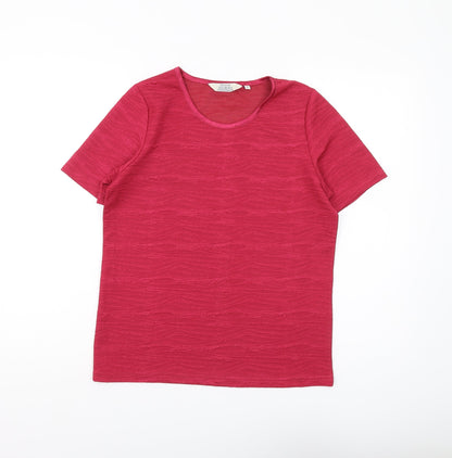 Womens UK Size S Honor Millburn Red Basic T-Shirt