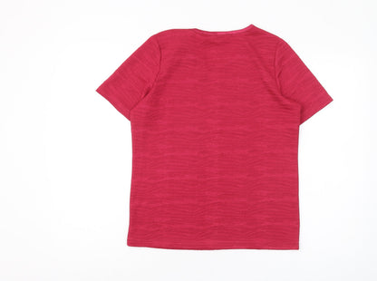 Womens UK Size S Honor Millburn Red Basic T-Shirt